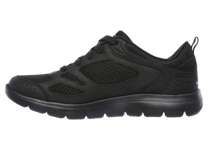 SKECHERS, sportliche Damen-Sneaker, mit Nappaleder-Bes&auml;tzen 